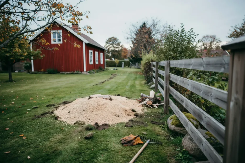 stubbfr sning p villatomten bli av med stubbar snabbt snyggt och utan stora markskador