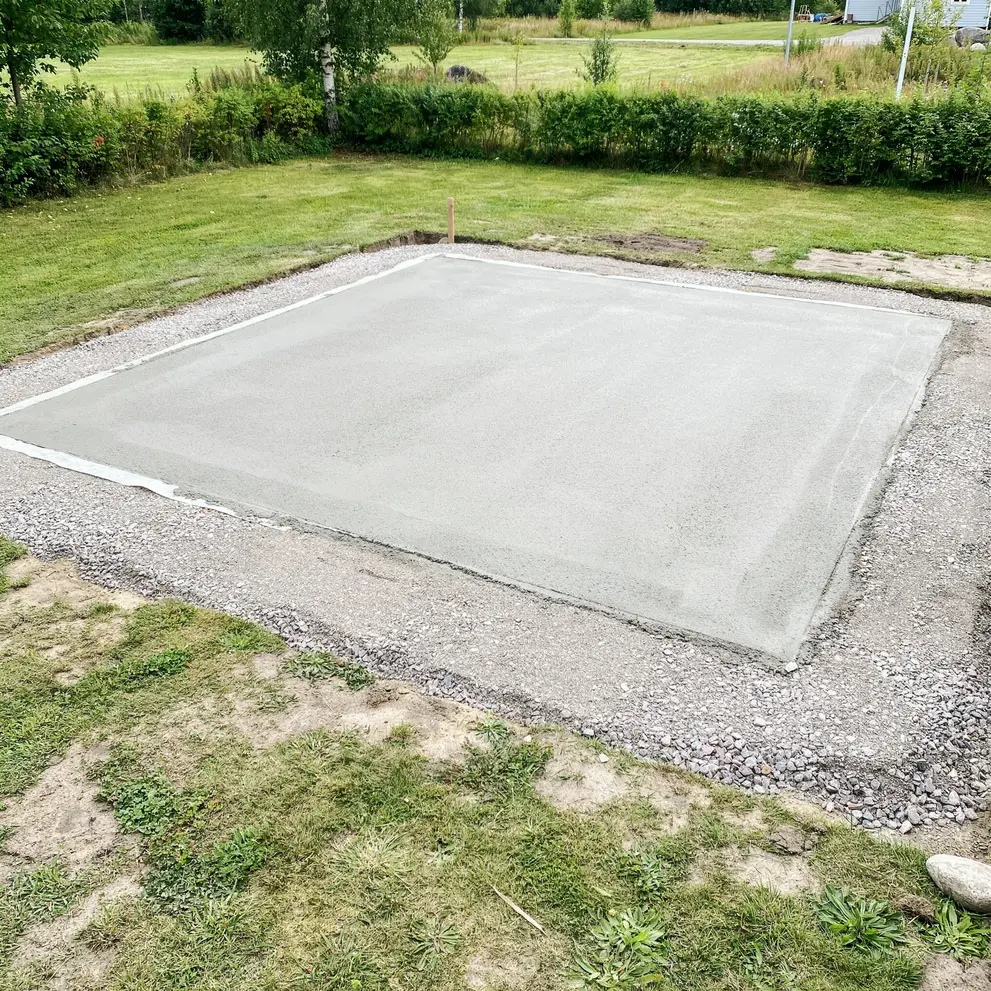anlagga husgrund gjutning betongplatta svedala skane